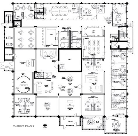 Image result for bank floor plan requirements | Floor plans, Office layout, How to plan