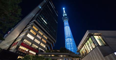 Illuminated Tokyo Skytree at Night · Free Stock Photo