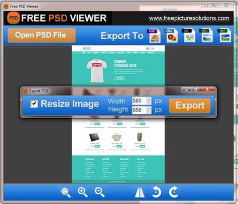 Free Picture Solutions - Free PSD Viewer