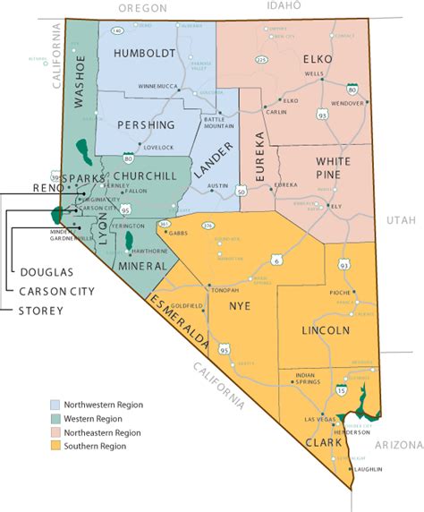 Nevada County Map Area | County Map Regional City