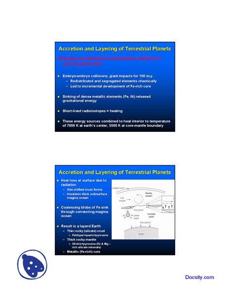 Accretion - General Geology - Lecture Slides - Docsity