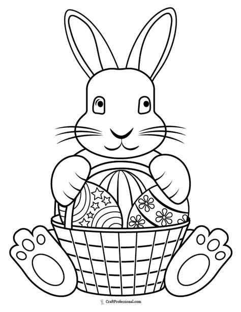 Coloring Pages Of Easter Bunny