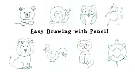 How to Draw Cute Animals | Easy Animal Drawings for Kids | Step by Step Drawing Tutorials | Kids ...