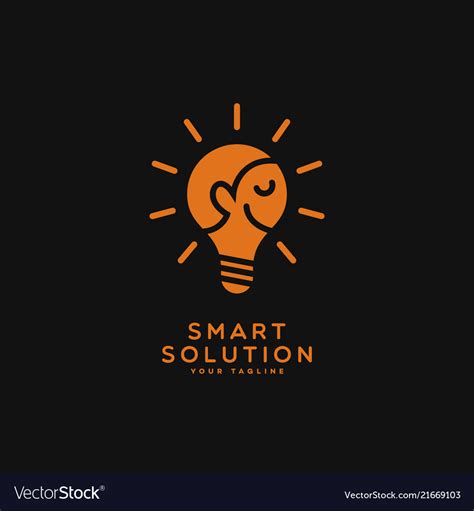 Smart solution logo Royalty Free Vector Image - VectorStock