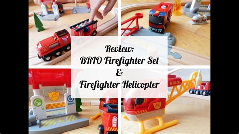 BRIO Firefighter and Helicopter Set Unboxing - YouTube