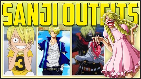 Evolution of VINSMOKE SANJI OUTFITS - ONE PIECE - YouTube