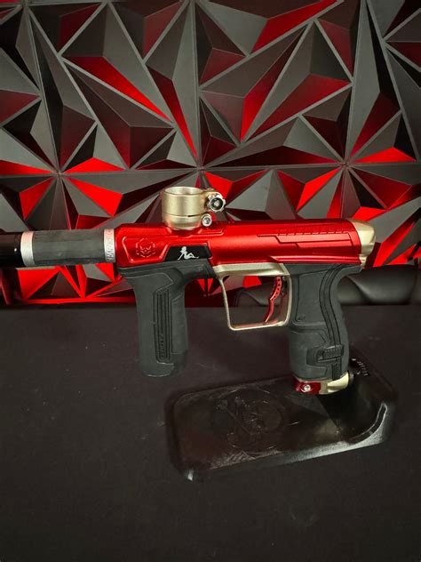 Used Planet Eclipse/Infamous CS2 Paintball Gun - Red/Bronze w/ 2 FL Ba ...