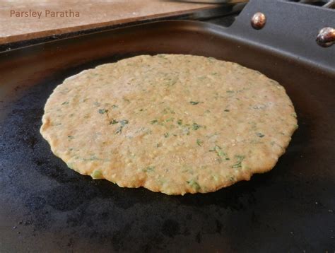 Sizzling Indian Recipes.....: Parsley paratha enriched with flaxseed ...