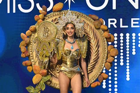 LOOK: Miss El Salvador dons golden bitcoin outfit at Miss Universe 2022 ...