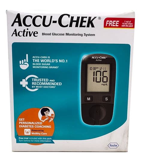 Accu-Chek Active Blood Glucose Monitoring System at Rs 1400/box | Blood ...