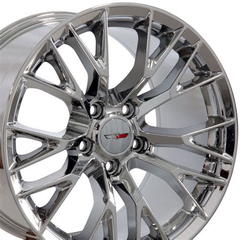 17/18" Fits Corvette C7 Chrome Z06 Style Wheels Set of 4 17x9.5" 18x10 ...