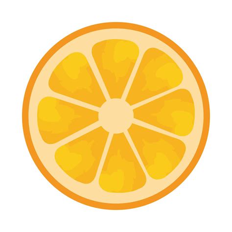 half orange citrus fruit fresh icon 1952330 Vector Art at Vecteezy