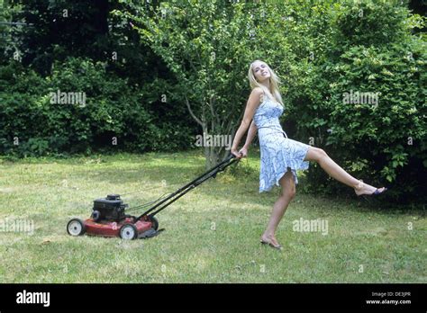 Lady Mowing Grass | Xxx Porn