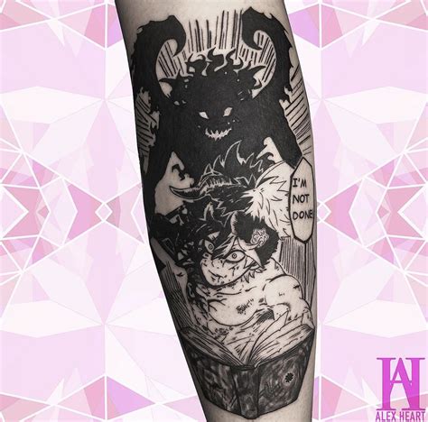 Asta Demon Slayer Sword Tattoo Asta Black Clover Tattoo