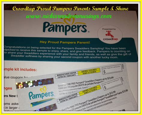 pampers samples