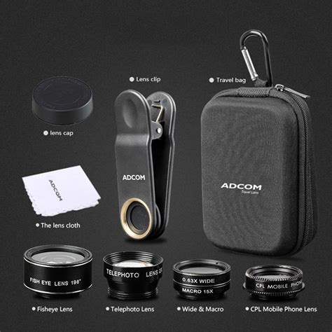 5 in 1 Mobile Phone Camera Lens Kit | Adcom India :)