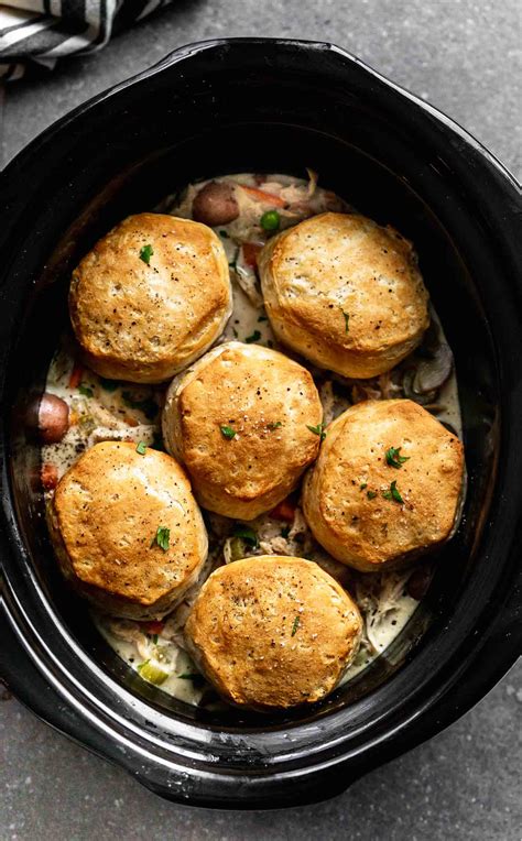 Slow Cooker Chicken Pot Pie - Fashion Blog