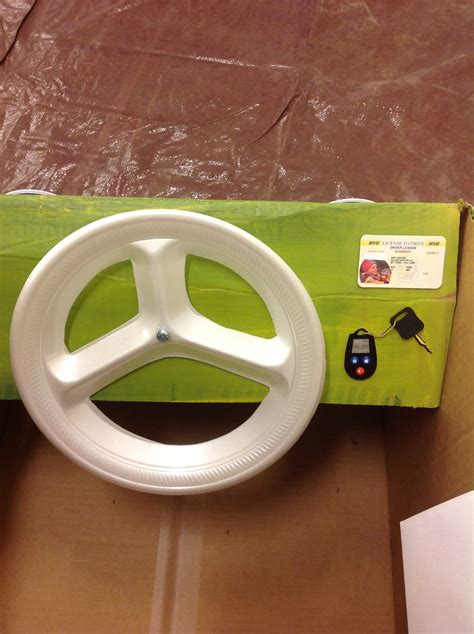 DIY Cardboard Car Steering Wheel