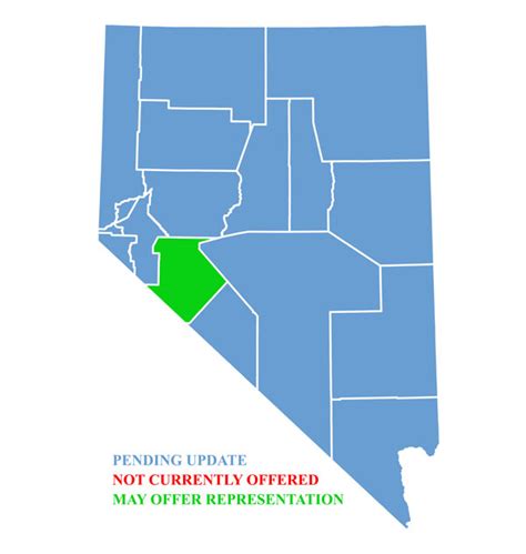 Nevada Map for traffic ticket representation in Mineral County – Nevada ...