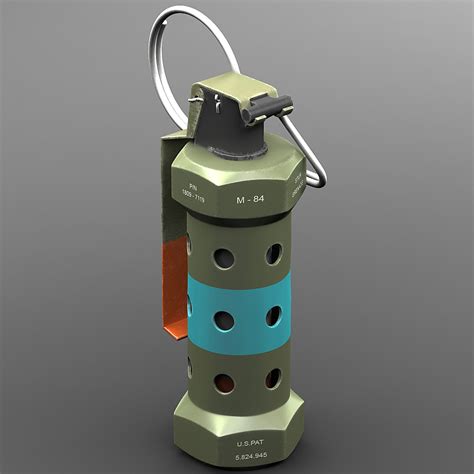 m84 stun grenade 3d model