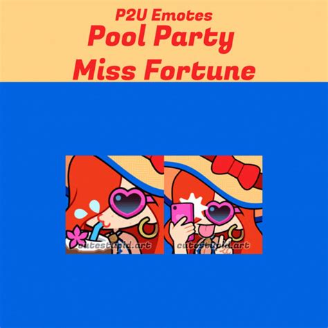 Pool Party Miss Fortune Animated Emotes League of Legends - Etsy