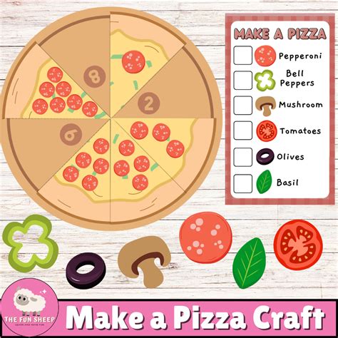 Make a Pizza Craft | Pizza Counting Numbers - Interactive Math Activity ...