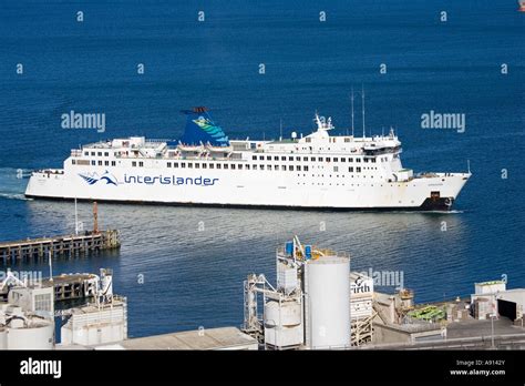 Interislander ferry in harbour Wellington North Island New Zealand Stock Photo - Alamy