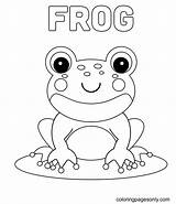 Cute Baby Frog Coloring Page  Free Printable Pages sketch template