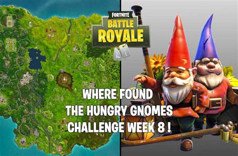 Challenge Fortnite where is the hungry gnomes are located | Kill The Game