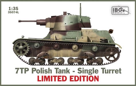 1:35 7TP Polish Tank - Single Turret LIMITED EDITION (includes Miniart ...