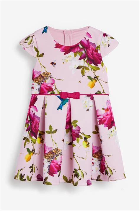 Girls Baker by Ted Baker Girls Floral Prom Dress - Pink | Floral prom ...