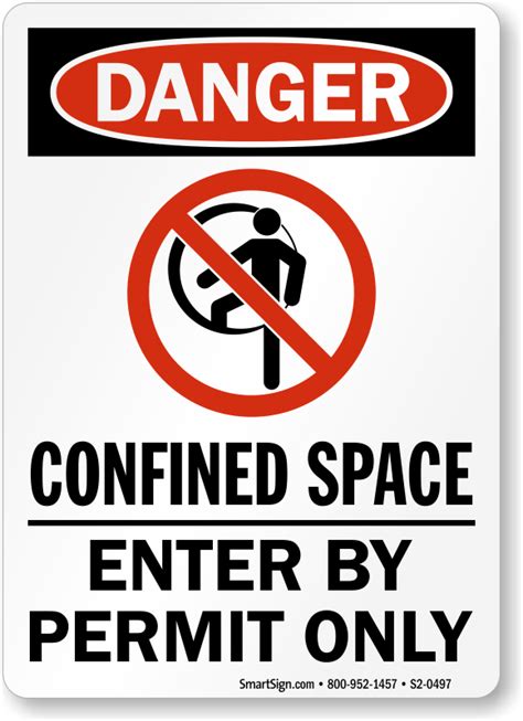 Confined Space Signs | Permit Required Confined Space Signs