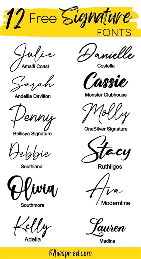 Free signature fonts for cricut – Artofit