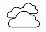 Cloud Coloring Pages sketch template