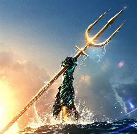 Aquaman Trident Metal Gold Trident of King Atlantis Aquaman - Etsy