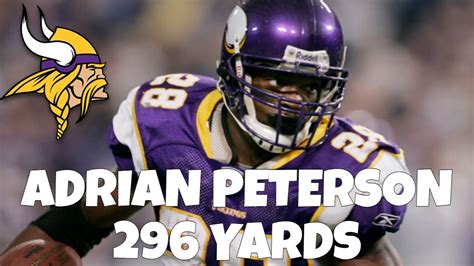 Adrian Peterson Highlights 296 Yards 2007 MIN vs SD - YouTube