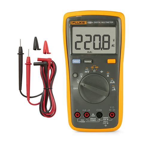 FLUKE F15B+ 4000 Counts Multimeter Portable Digital Multimeter Handheld ...