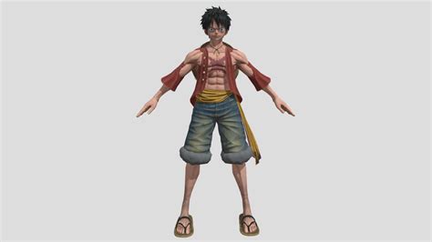 Monkey D Luffy Damage - One Piece - Download Free 3D model by Qowi Arts (@qowiiskandar) [36a78e0 ...