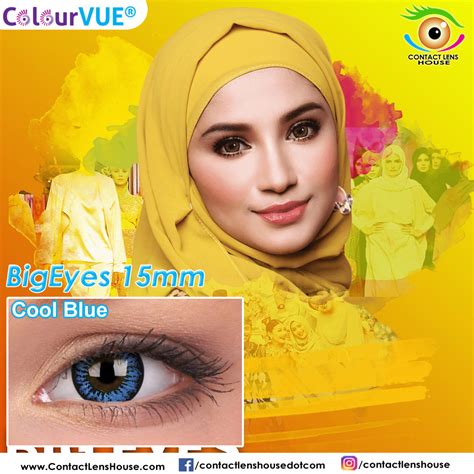 ColourVUE BigEyes 15mm Cool Blue colored contact lenses