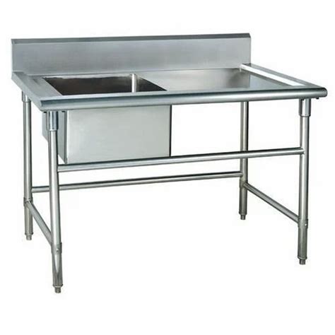 Stainless Steel Work Table Sink at Rs 18000 | SS Table Sink in ...