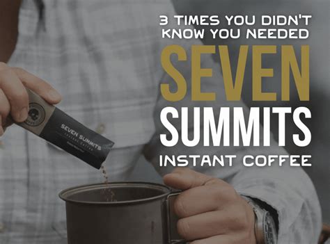 3 Times You Didn't Know You Needed Instant Coffee – Alpha Coffee