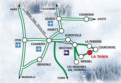 Maps of La Tania ski resort in France | SNO