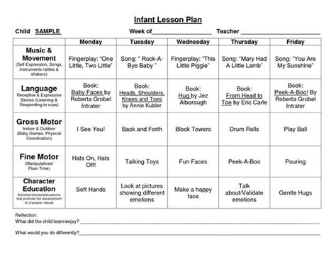 Engaging Preschool Lesson Plan Templates