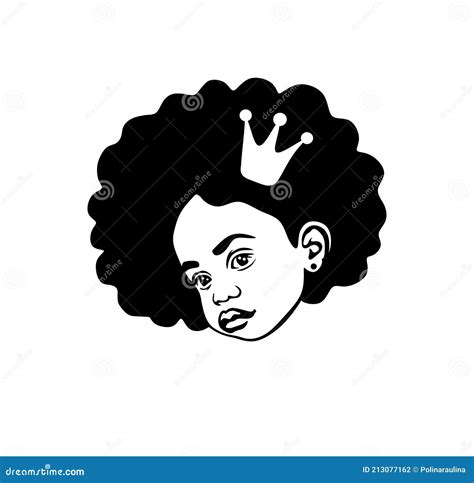 Black African American Baby Girl Silhouette Stock Photo - Illustration of african, baby: 213077162