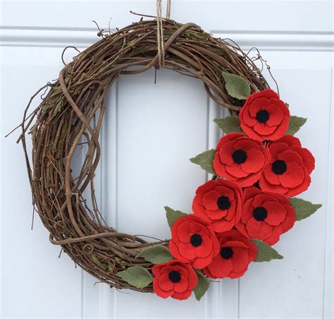 Poppy Wreath Memorial Day Wreath - Etsy