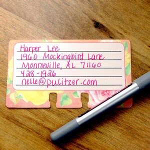 Rolodex Cards Watercolor Floral Lined - Etsy