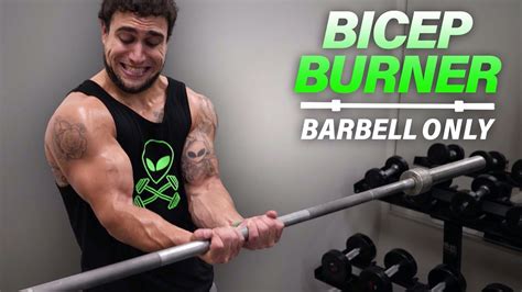 Barbell Bicep Workout At Home to Get Ripped! - YouTube