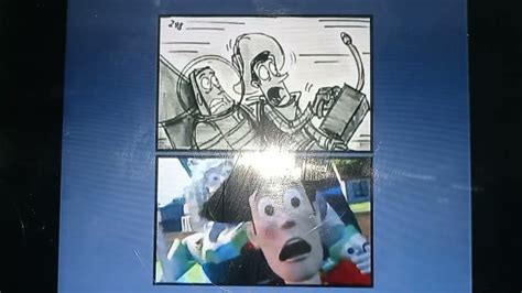 toy story (1995) Storyboard/Final Split screen comparison The Chase ...