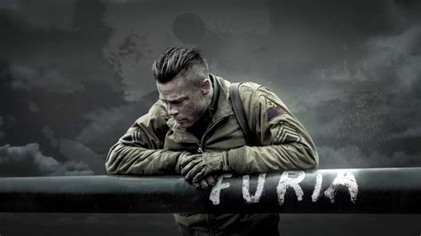 Brad Pitt Fury Wallpaper