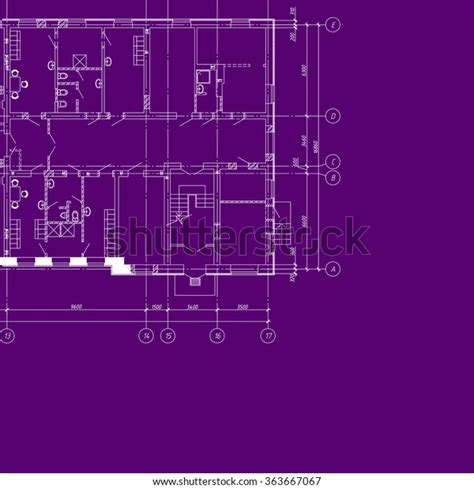 Detailed Architectural Plan Vector Illustration Stock Vector (Royalty Free) 363667067 | Shutterstock